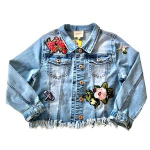 Hannah Banana girls denim jacket size 4t